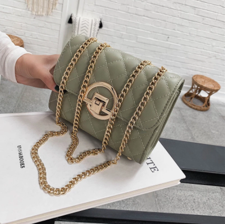 New Fashion Women Shoulder Bag Western Style Texture Chain Small Square Crossbody Bags For Women
